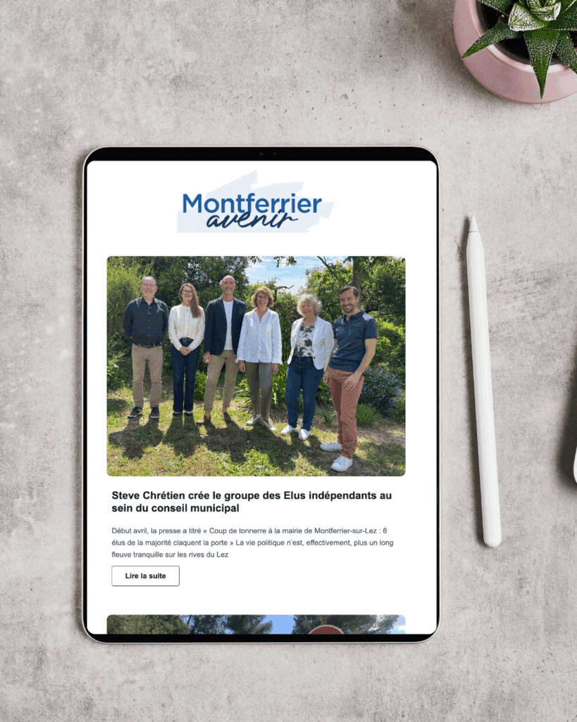 Pourquoi recevoir cette newsletter ?